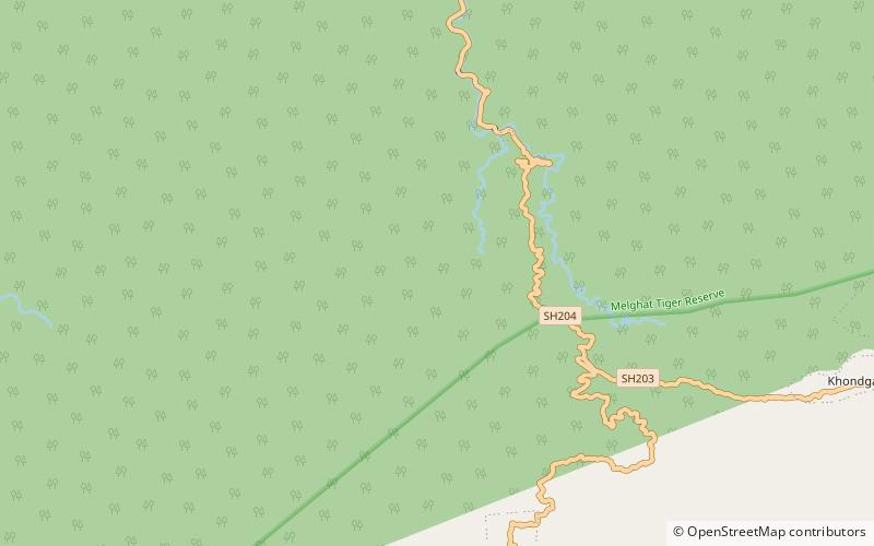 parque nacional de gugamal melghat location map
