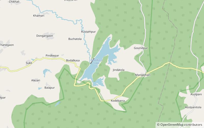 Bodalkasa Dam location map