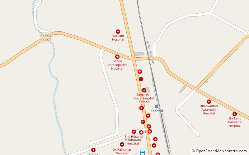 Keshod location map