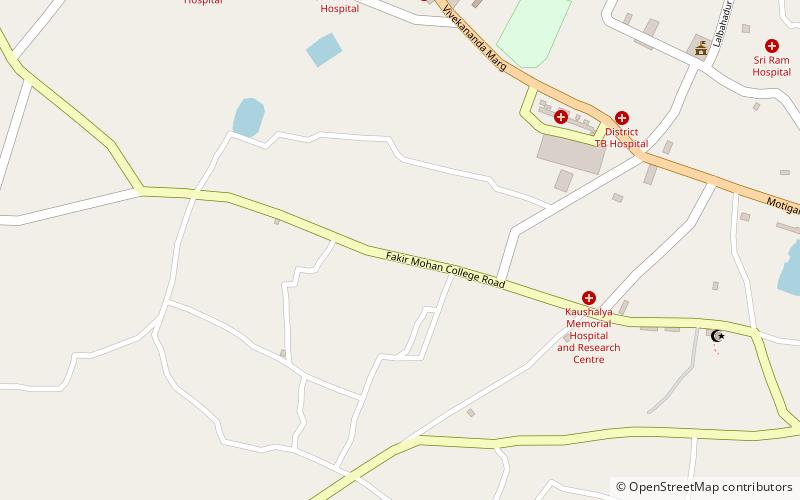 Fakir Mohan University location map