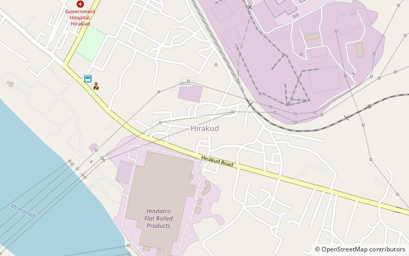 hirakud location map