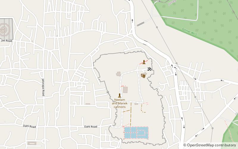 Uparkot Caves location map