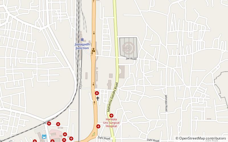 Mahabat Maqbara complex location map