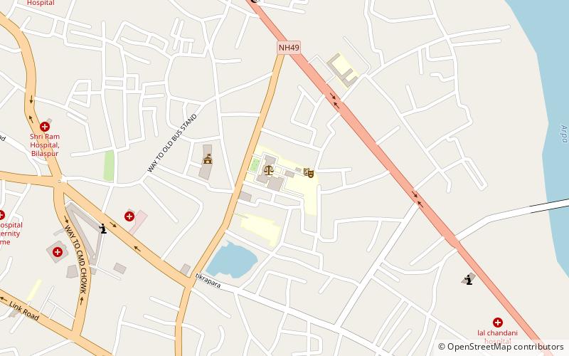 bilaspur vishwavidyalaya location map