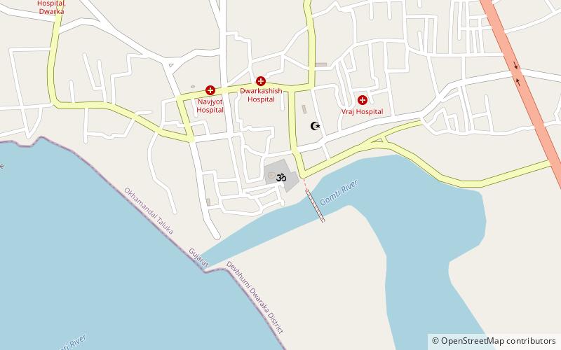 Dwarkadhish Temple location map