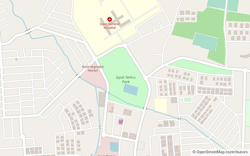 ispat nehru park rourkela location map