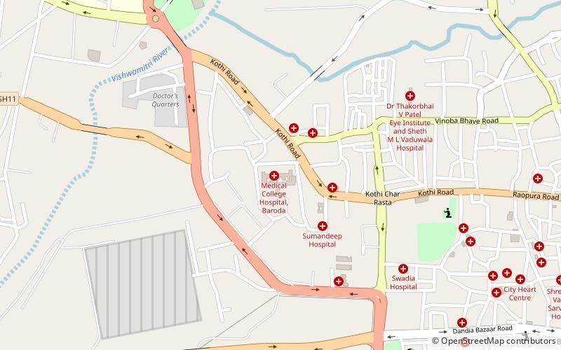 Baroda Medical College location map