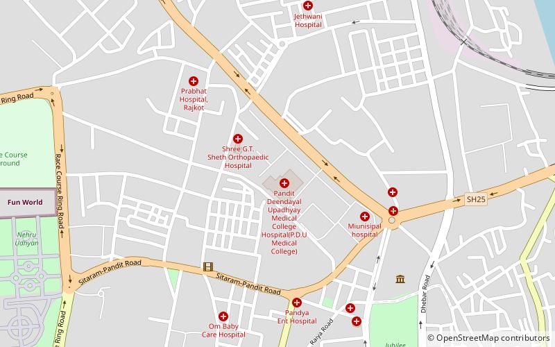 pandit deendayal upadhyay medical college rajkot location map