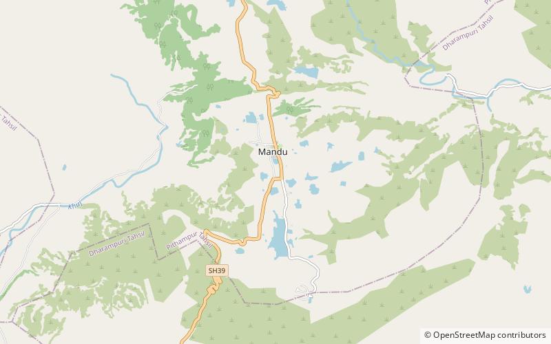 chappan mahal mandu location map