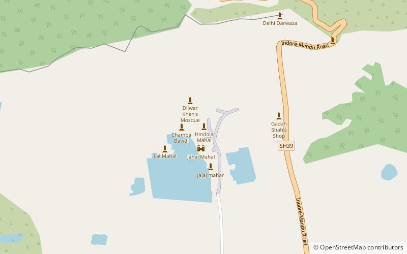 Hindola Mahal location map
