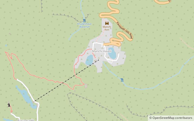 Pavagadh ropeway location map