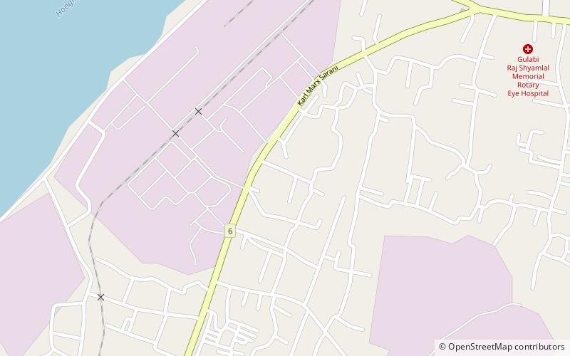 Budge Budge location map
