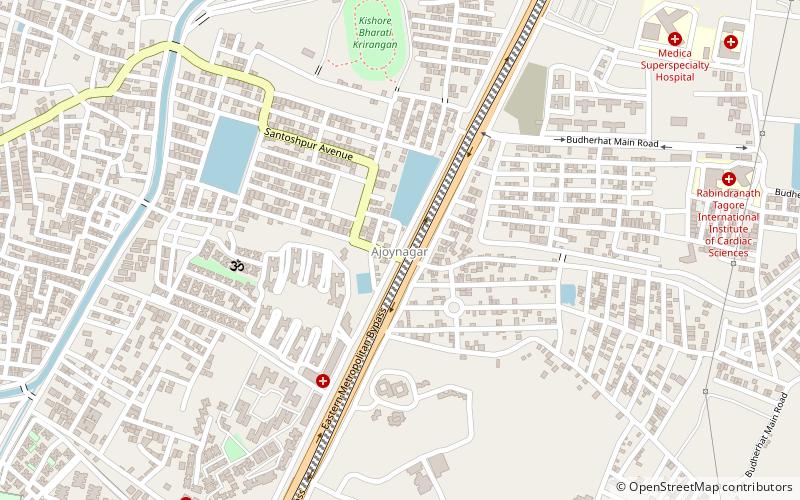 ajoy nagar calcuta location map
