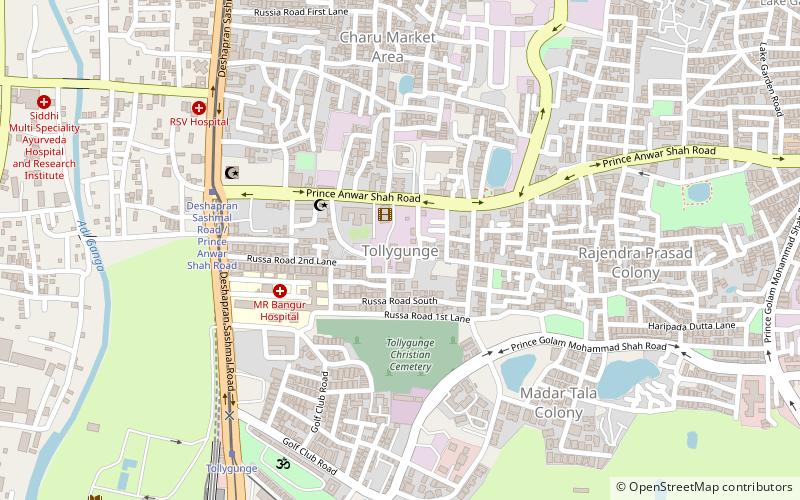 Tollygunge location map