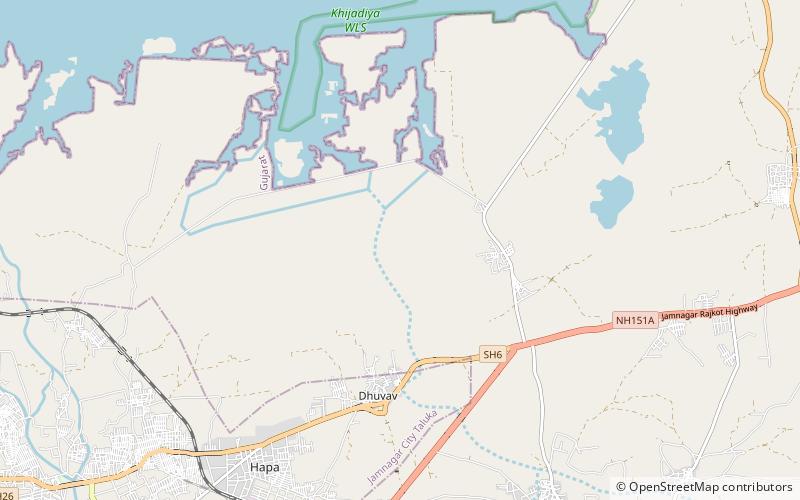 Khijadiya Bird Sanctuary location map