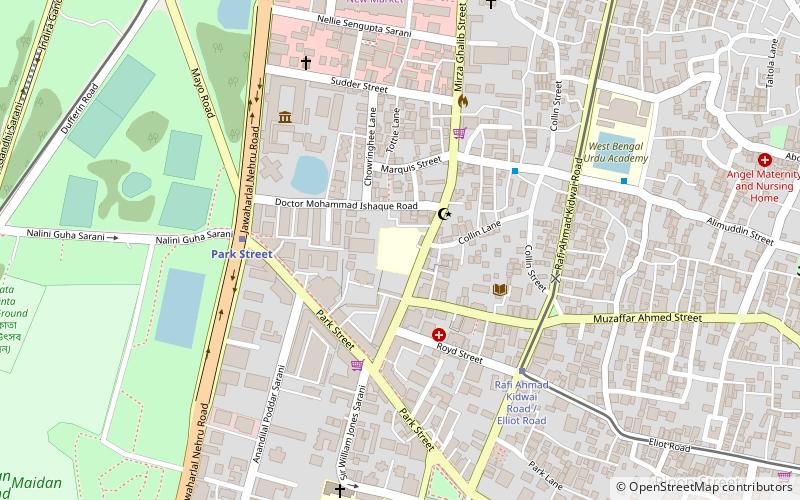 armenian college calcutta location map