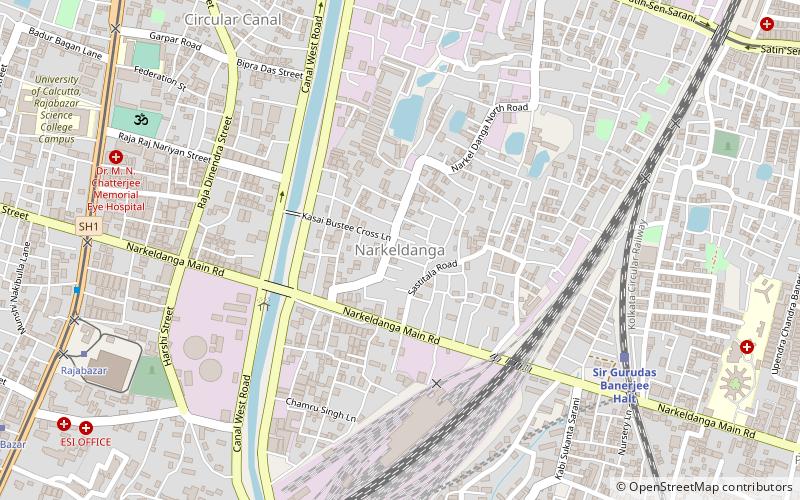 narkeldanga calcutta location map