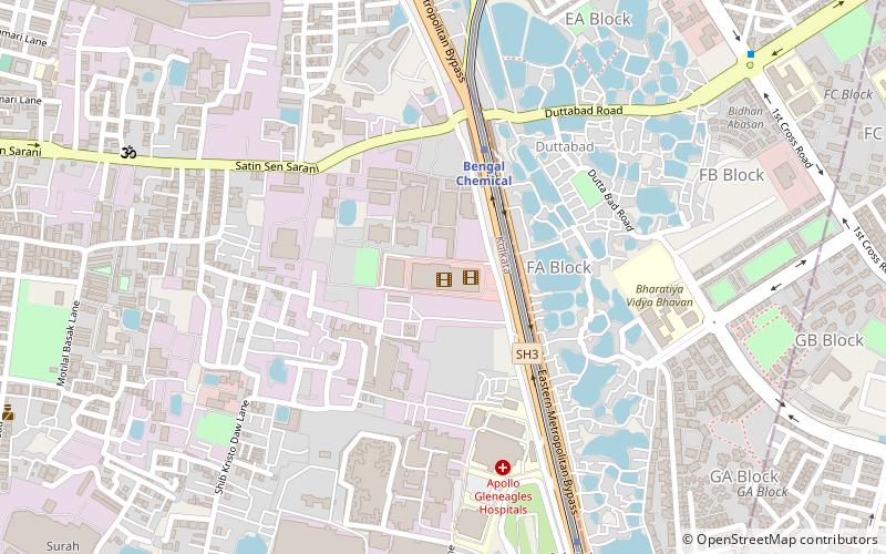 mani square kolkata location map