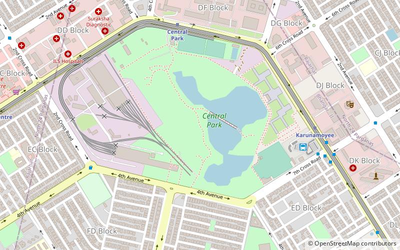 central park kolkata location map