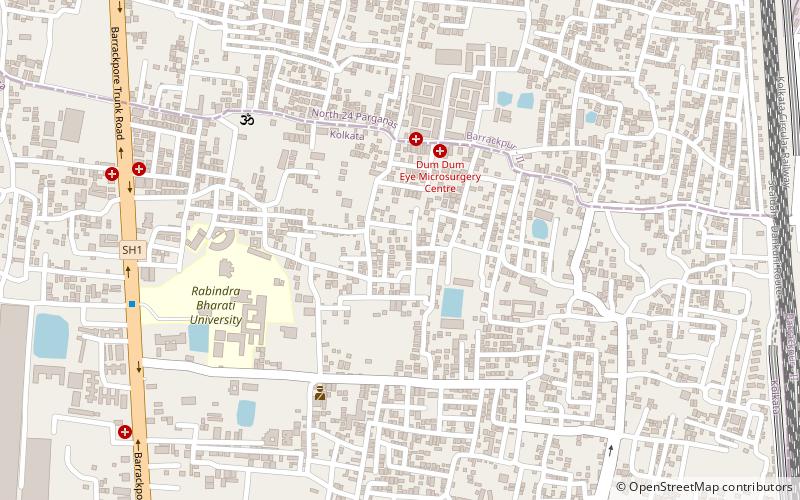 sinthee calcuta location map