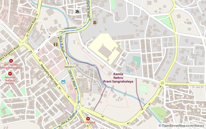 kamla nehru prani sangrahalay indore location map