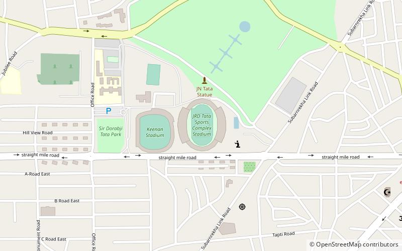 JRD Tata Sports Complex location map