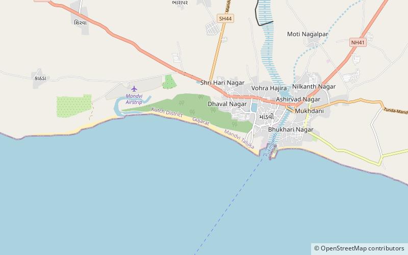 mandvi beach location map