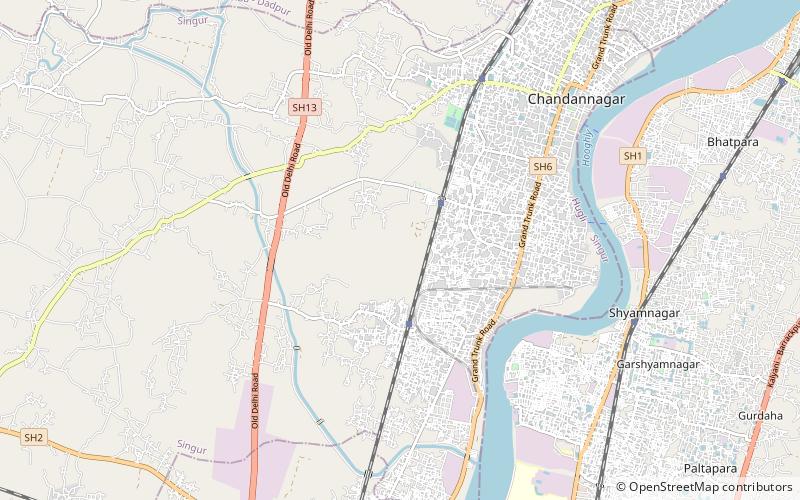 mankundu hugli chuchura location map