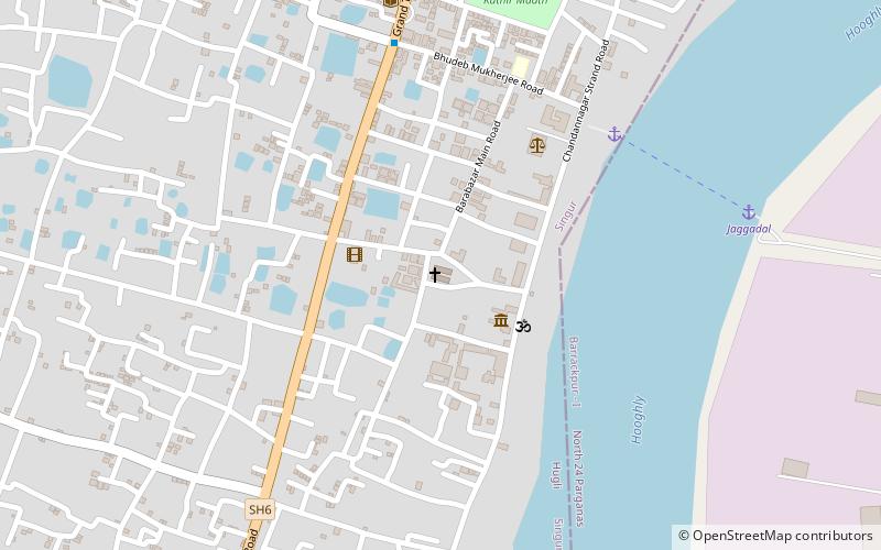 the sacred heart church hooghly location map