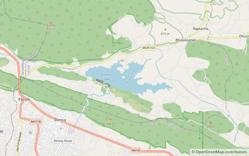 dimna lake jamshedpur location map