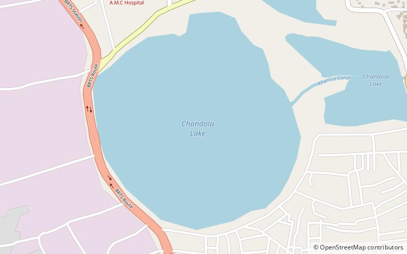 Chandola Lake location map