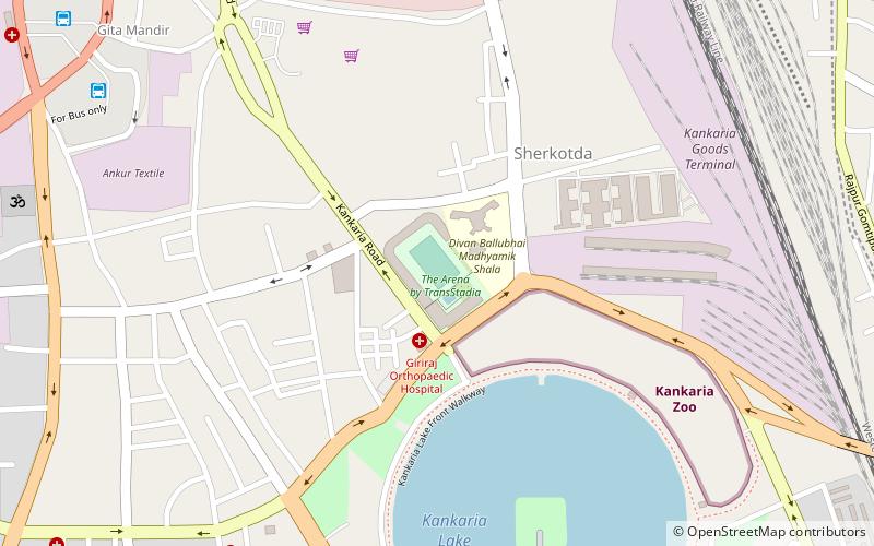 eka arena ahmedabad location map