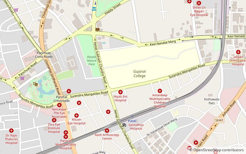 gujarat college ground ahmedabad location map
