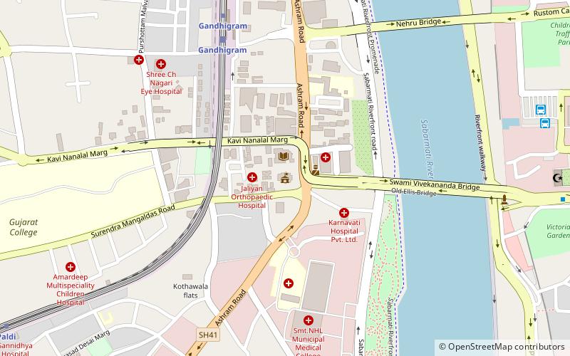 Ahmedabad Town Hall location map