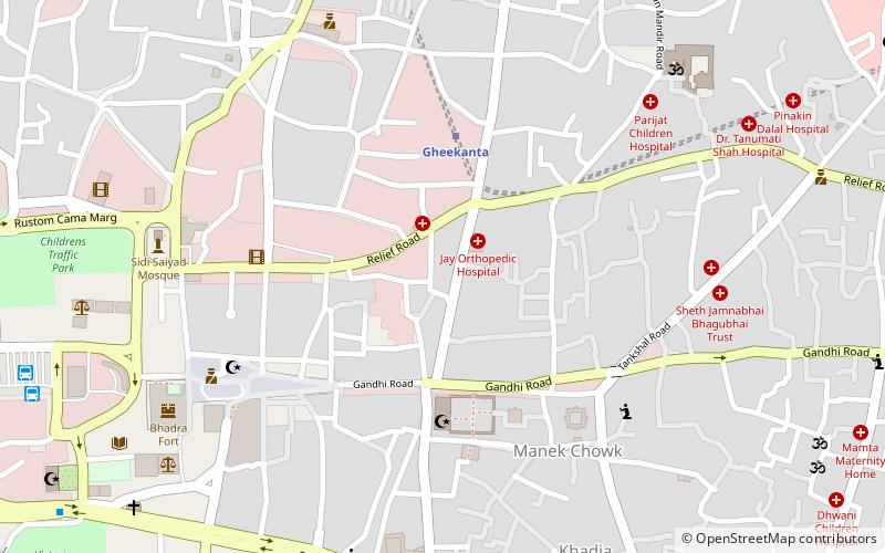 hazrat pir mohammad shah library ahmedabad location map