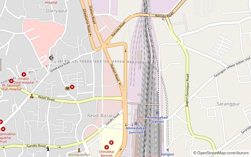 kalupur ahmedabad location map