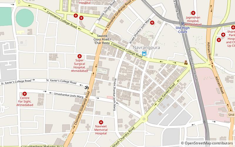 mithakali ahmedabad location map