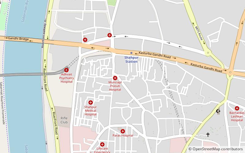 shahpur mosque ahmedabad location map