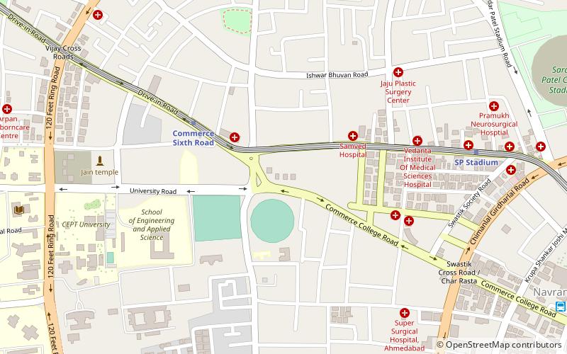 ahmedabad university ahmadabad location map
