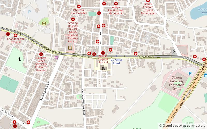 swaminarayan gurukul ahmedabad location map