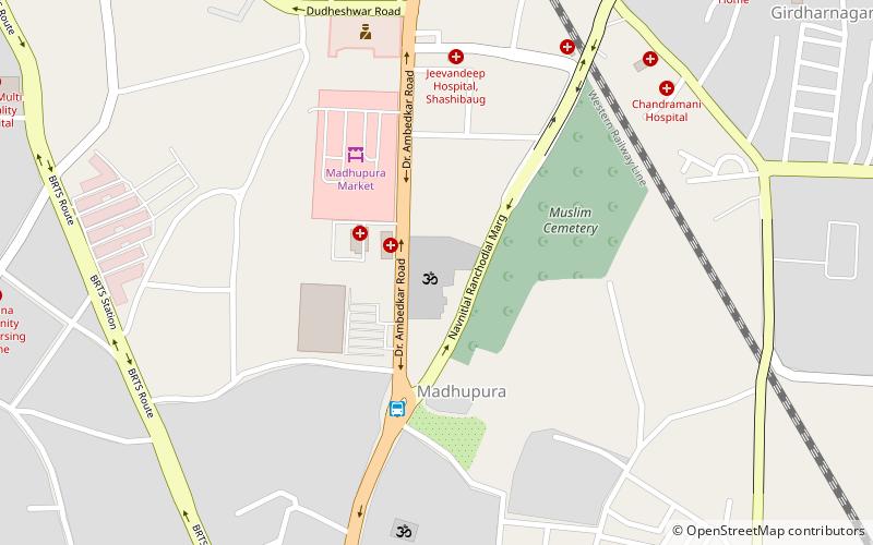 baps swaminarayan temple ahmedabad location map