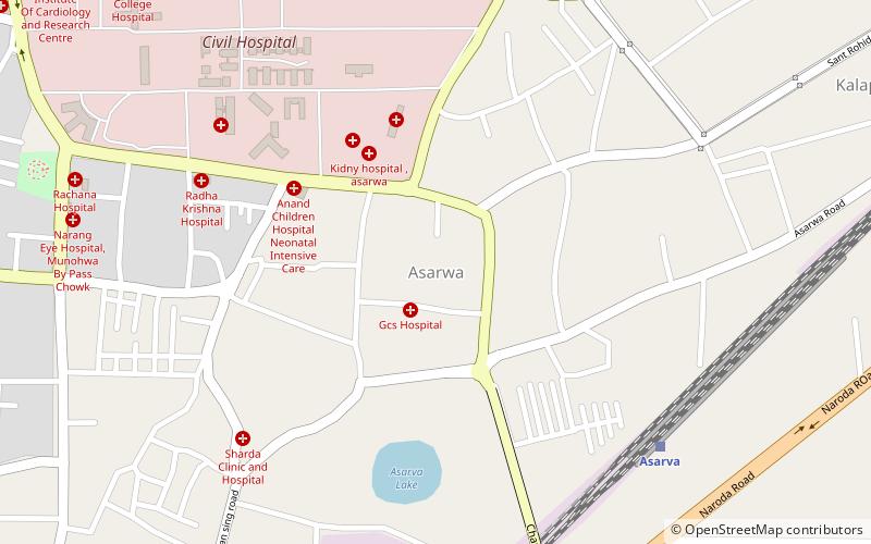 asarwa ahmedabad location map