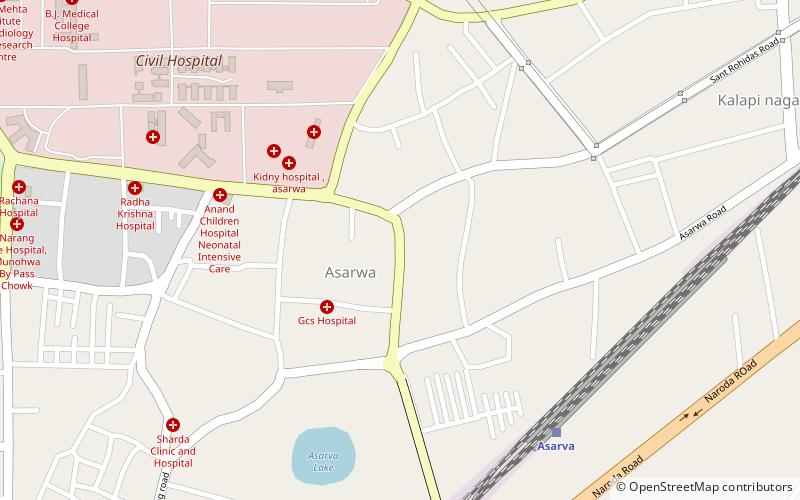 ahmedabad cantonment location map