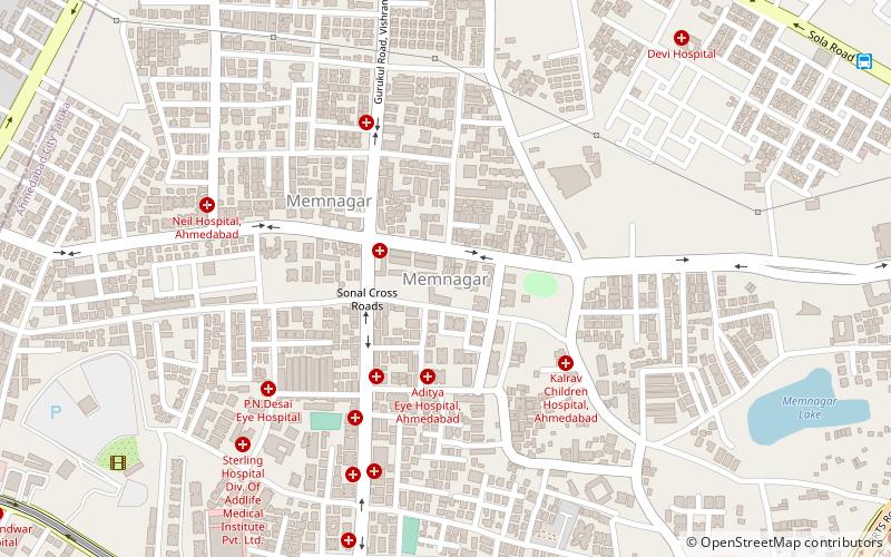 memnagar ahmedabad location map