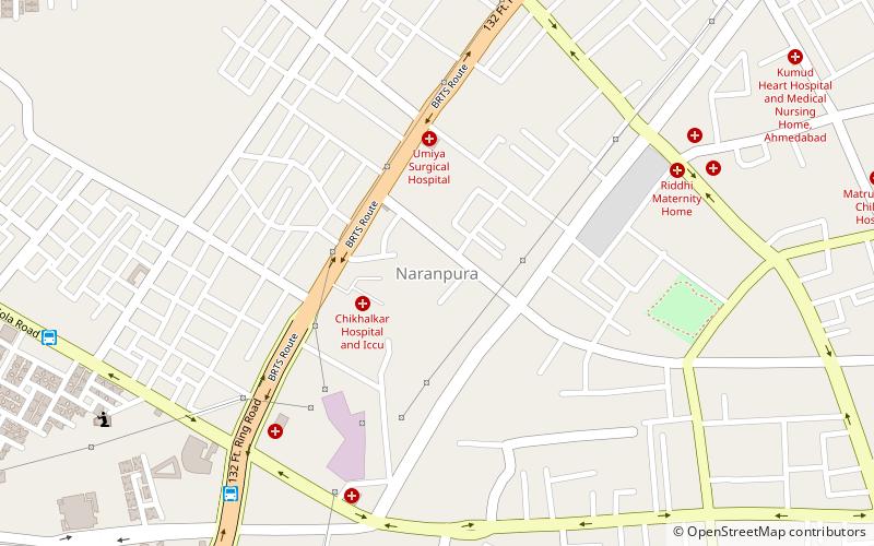 naranpura ahmedabad location map