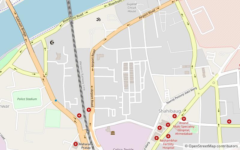Shahibaug location map