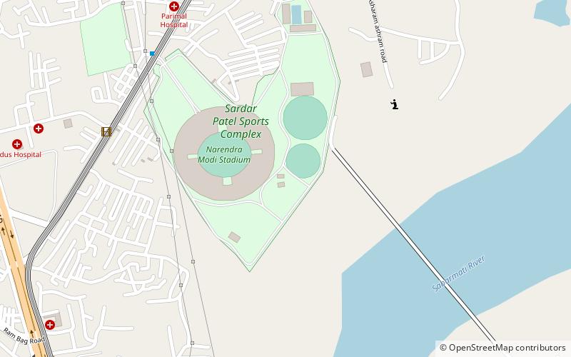 sardar vallabhbhai patel sports enclave ahmedabad location map