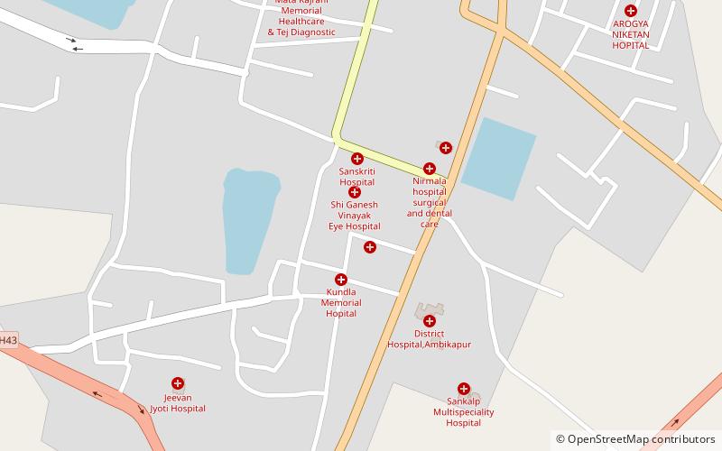 sarguja university ambikapur location map