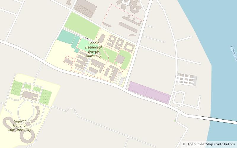 school of petroleum technology gandhinagar location map