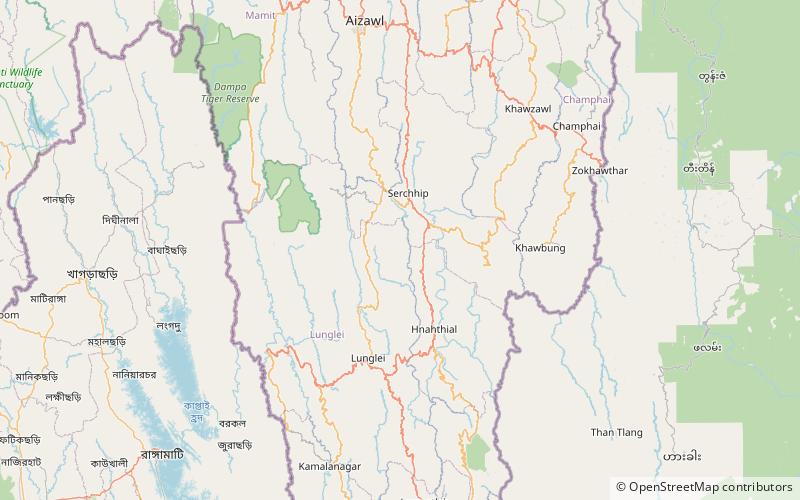 Lushai Hills location map